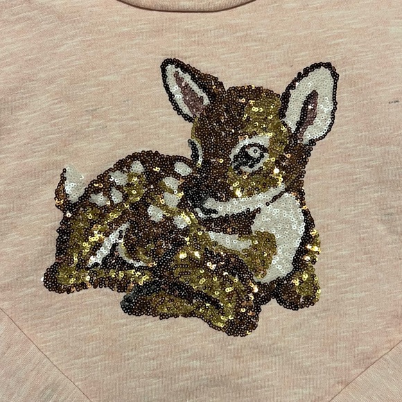 Sequin Bambi sweater shirt sz12 - Picture 3 of 3